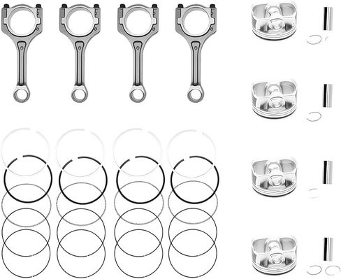 Engine Piston Kit Compatible with Sonata Optima Santa Fe Tucson 2.4L 2011-2019 23510-2G540 23040-2G200 23040-25200 23510-2G500 in Kuwait