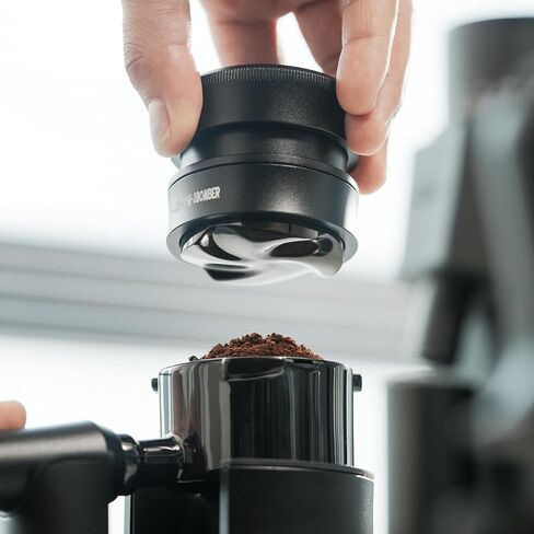 MHW-3BOMBER 58.5mm Espresso Coffee Distributor, Gravity Espresso Distribution Tool with Adaptive Height for Barista, Coffee Leveler Tools for 58mm Machine Portafilter, Astra Collection, T7021-OS in Kuwait