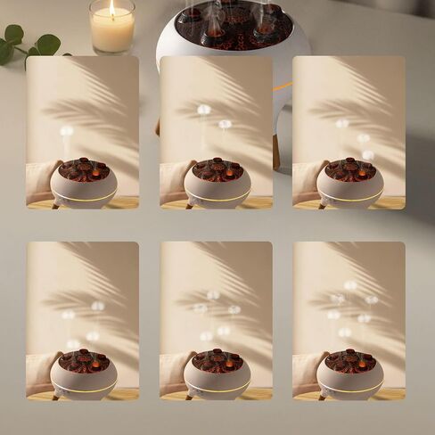 Recinext Mushroom Cloud Aroma Diffuser-إعداد 3-توقيت ، أوضاع من 7 نقاط ، و 7 ألوان LED ، وصديق التأمل مع ضباب شكل هلام مائي ، وديكور المنزل لغرفة النوم/غرفة المعيشة/المكتب-إغلاق السيارات in Saudi Arabia
