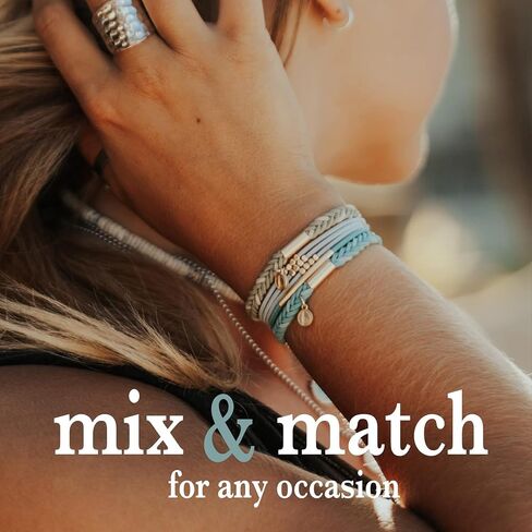 أساور K'lani Boho Hair Tie For Mother & Daughter ، مرونة قابلة للتعديل مع السحر ، حاملي ذيل حصان بدون دقة ، أساور أنيقة للشعر الكثيف والرقيق ، الأنيق ، العصري والعملي ، مجموعة هدايا مثالية من 2 in Kuwait