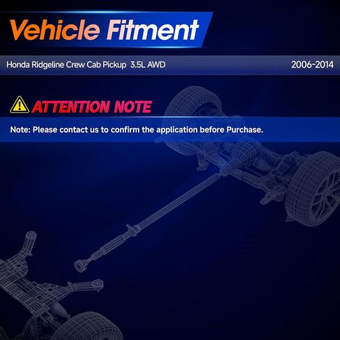 936-034 محرك خلفي عمود عمود عمود عمود عمود عمود دولة ملائمة لـ Honda Ridgeline Crew Cab Pickup 2006-2014 3.5L AWD ، OE 40100SJCA03 ، 40100SJCA04 in Saudi Arabia