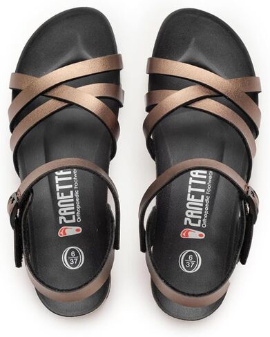 ZANETTA Mallorca Orthopaedic Cork Sandals for Women - Pressure Relieving Cushioned Footbed, Arch Support for Foot Health and Premium Slides in Saudi Arabia