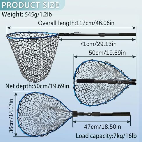 Fishing net (Retractable 19.68, Blue, 48in) in Saudi Arabia