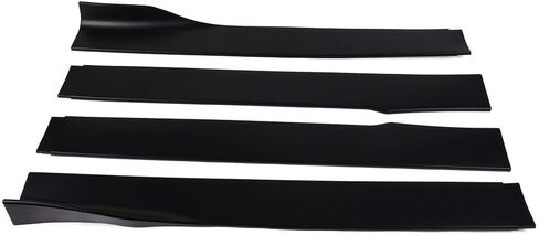 G-Plus Universal Rocker Plane Extension شفة (شريط مزدوج غير متضمن) تنورة جانبية الجوانب مجموعة الأسود 4 PCS in Saudi Arabia