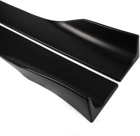 G-Plus Universal Rocker Plane Extension شفة (شريط مزدوج غير متضمن) تنورة جانبية الجوانب مجموعة الأسود 4 PCS in Saudi Arabia