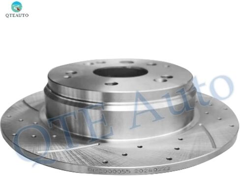 PM Auto Rear Drilled Slotted Brake Disc Rotors For 1999-2008 Acura TL in Saudi Arabia