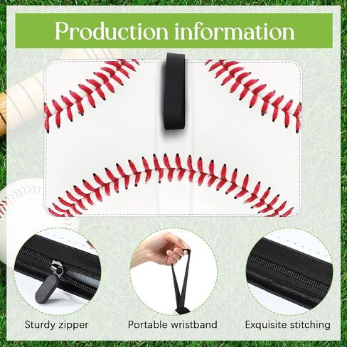 Card Binder 4/9 Pocket PU Waterproof Trading Binder for 400/900 Portable Album Holder with Zipper Wristband Card Organizer Gifts(Blue Marble,13.4 x 10.6 x 2 Inch) in Kuwait