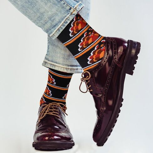 Jeyiour 24 Pair Fall Autumn Socks Men Women Turkey Pumpkin Socks for Thanksgiving Holiday Colorful Gifts in Saudi Arabia