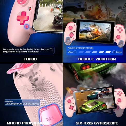 arVin Mobile Gaming Controller for iPhone/iPad/Android/Tablet/PC/Switch/PS4, Wireless Gamepad with RGB Cooler/Hall Effect Sensing Joystick/Turbo/Back Key,for Xbox Game Pass/PS Remote Play/Steam Link in Saudi Arabia