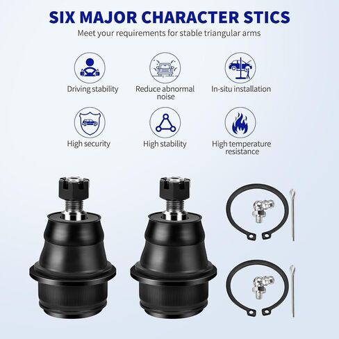 LCWRGS Front Lower Ball Joints for 2007-2010 Chrysler Sebring, 2011-2014 Chrysler 200, 2008-2014 Dodge Avenger, 2009-2015 Dodge Journey, K500120-2pcs in Saudi Arabia