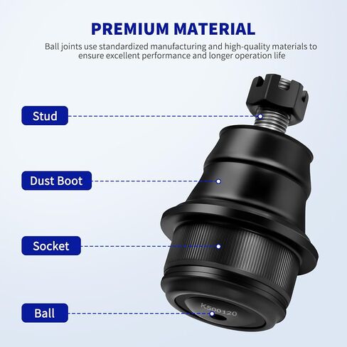 LCWRGS Front Lower Ball Joints for 2007-2010 Chrysler Sebring, 2011-2014 Chrysler 200, 2008-2014 Dodge Avenger, 2009-2015 Dodge Journey, K500120-2pcs in Saudi Arabia