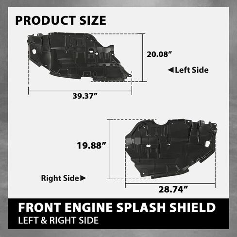 G-PLUS Front Engine Splash Shield Under Cover Compatible with 2012-2014 Camry Front Center Under Cap Left & Right Side Replacement in Saudi Arabia