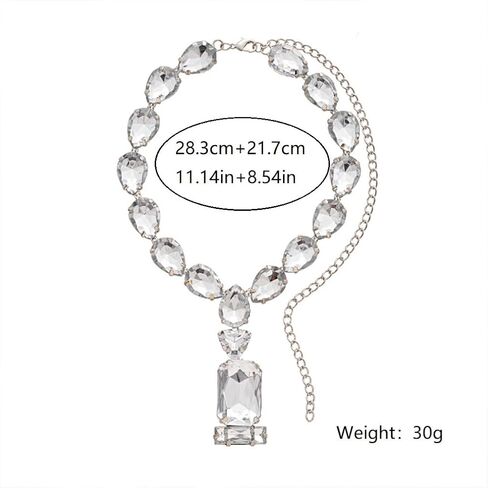 قلادة بلينغ رينستون قلادة Y للنساء مبالغ فيه in Kuwait