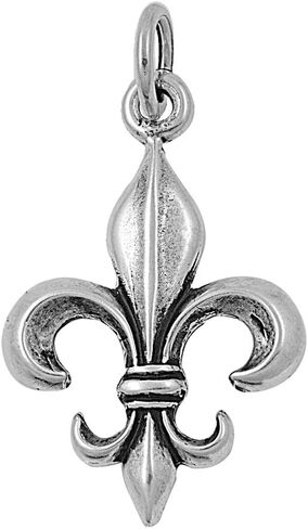 Sterling Silver Fleur De Lis Pendant in Saudi Arabia
