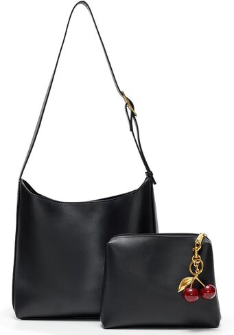 Bucket Bags for Women Medium Vegan Leather Tote with Adjustable Strap Small Pouch Designer Handbags Travel Work Purse in Kuwait