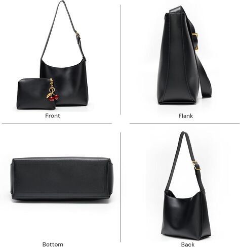 Bucket Bags for Women Medium Vegan Leather Tote with Adjustable Strap Small Pouch Designer Handbags Travel Work Purse in Kuwait