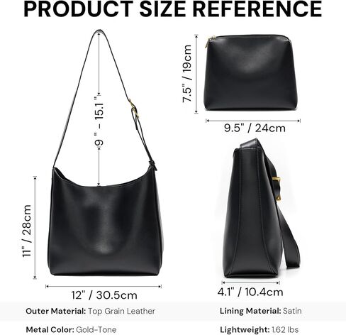 Bucket Bags for Women Medium Vegan Leather Tote with Adjustable Strap Small Pouch Designer Handbags Travel Work Purse in Kuwait