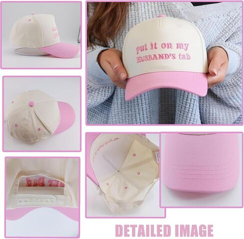 Vintage Canvas Embroidery Funny Hats Put It On My Husband's Tab Hat Adjustable Baseball Cap for Men Women in Saudi Arabia