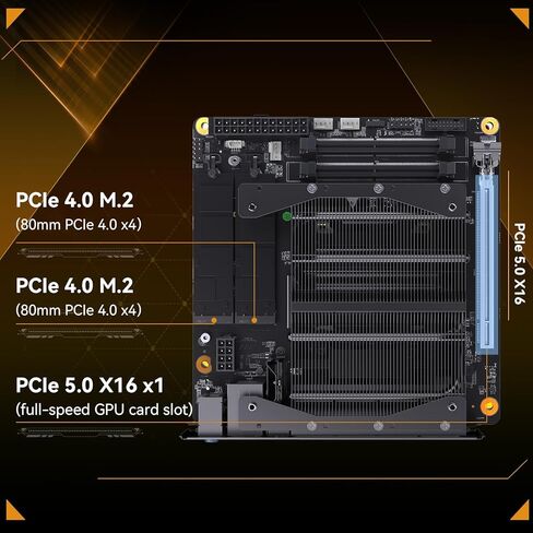 اللوحة الأم MINISFORUM BD790i، AMD Ryzen 9 7945HX Onboard، 16C/32T، حتى 5.4 جيجا هرتز، فتحة PCIe 5.0 x16، دعم PCIe5.0 M.2 مزدوج، DDR5، HDMI/DP/USB-C، RJ45 2.5G، USB 3.2 Gen 2، واي فاي 6E in Kuwait