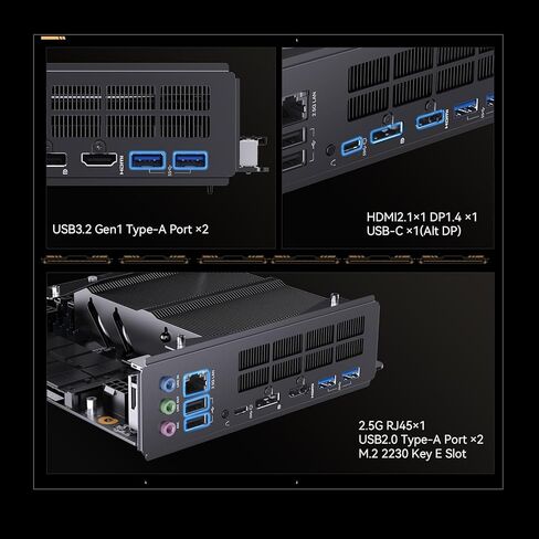 اللوحة الأم MINISFORUM BD790i، AMD Ryzen 9 7945HX Onboard، 16C/32T، حتى 5.4 جيجا هرتز، فتحة PCIe 5.0 x16، دعم PCIe5.0 M.2 مزدوج، DDR5، HDMI/DP/USB-C، RJ45 2.5G، USB 3.2 Gen 2، واي فاي 6E in Kuwait