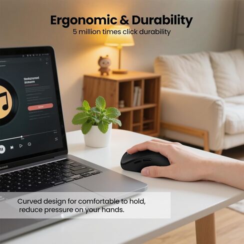 ماوس بلوتوث لاسلكي، USB+بلوتوث مزدوج، DPI قابل للتعديل، طراز L380، ماوس صامت متعدد الأجهزة للكمبيوتر، الكمبيوتر المحمول، iPad، الكمبيوتر اللوحي، MacBook in Kuwait