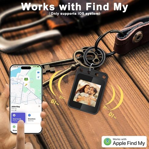 e-ink keychain ، سلسلة مفاتيح الصور ، سلاسل المفاتيح المخصصة مع الصورة ، AGs للحصول على معلومات قابلة للتغيير/نص/اتصال لإكسسوارات Stanley ، مع التتبع والموقع. in Kuwait