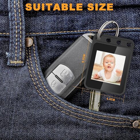e-ink keychain ، سلسلة مفاتيح الصور ، سلاسل المفاتيح المخصصة مع الصورة ، AGs للحصول على معلومات قابلة للتغيير/نص/اتصال لإكسسوارات Stanley ، مع التتبع والموقع. in Kuwait