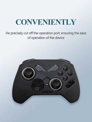 Silicone Case for FLYDIGI Vader 4 Pro PC Controller,Full Body Soft Silicone Handheld Game Console Drop-Proof Protector Case with Shockproof,Non-Slip,Anti-Collision,Blue. in Kuwait