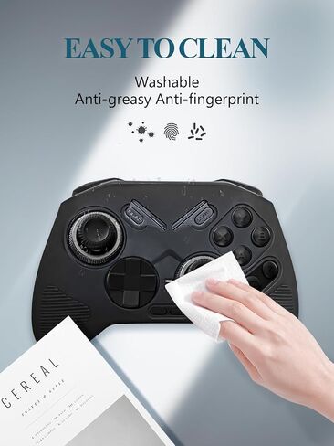 Silicone Case for FLYDIGI Vader 4 Pro PC Controller,Full Body Soft Silicone Handheld Game Console Drop-Proof Protector Case with Shockproof,Non-Slip,Anti-Collision,Blue. in Kuwait