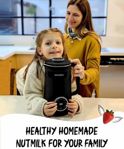 Wamery Original Nut Milk Maker Blender Machine - 32oz Almond, Oat, Soy Milk Maker - Plant Based & Vegan Milk Maker with Delay Start, Keep Warm & Boil Water Functions in Kuwait