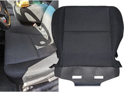 Secosautoparts سائق سائق وسادة الرغوة وغطاء المقعد السفلي مقعد الأسود متوافق مع Chevy Silverado Tahoe Suburban Avalanche GMC Sierra Yukon 2007 2008 2008 2012 2013 2013 2014 in Saudi Arabia