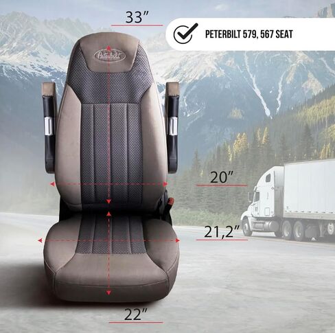 SEAT Cover for Peterbilt 579 567 OEM Stock SEAT (Black/Blue) in Saudi Arabia