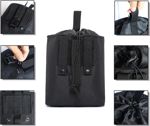 High Capacity Tactical Molle Dump Pouch - Easy to Use Extremely Durable and Compact Design Lightweight for Quick Deployment Perfect for Belt Vest or Backpack Mounting in Saudi Arabia