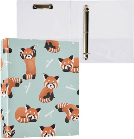 3 Ring Binder 1.5 Inch Binders Strawberry Flower Bow Binder Organizer Fashion View Binder with 2 Pockets for Home Office Supplies in Kuwait