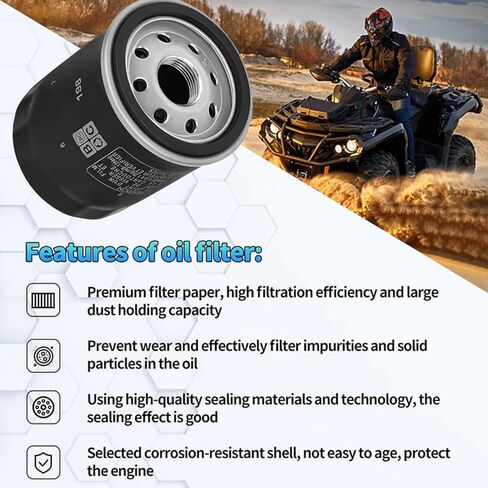 2540086 2540122 استبدال مرشح الزيت لـ Polaris Ranger 500 570 700 800 900 1000 Sportsman 600 700 800 900 ATV Crew XP General 1000 Ace 150 500 570 900 RZR S 800 RZR 4 800 900 2540006 (6pcs) in Saudi Arabia