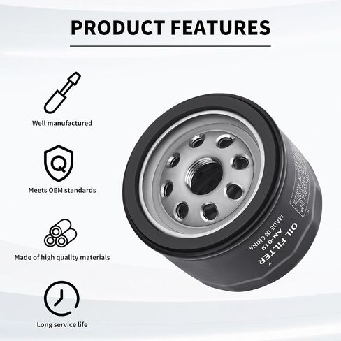 49065-0721 49065-7007 Oil Filter Compatiable with Kawasaki FR730V FX730V FR691V FS691V FR600V FX691V FS651V FR651V FX600V Engines 696854 492932 492932S Lawn Mower for John Deere AM125424 (3PCS) in Saudi Arabia