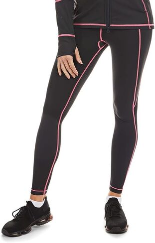 MeMoi Wellfit High Waist Workout Leggings for Women, Shaping Workout Leggings, Neon Stitching - Sizes XS to XXL in Saudi Arabia