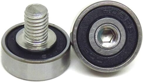 1pcs 606 2RS M6 External Thread Bearing Roller JS60617-6C1L8M6 6x17x6 Screw Bearing 606RS Bolt Bearing Pulley Wheel 6 * 17 * 6(JS69615-5C1L8M6) in Saudi Arabia