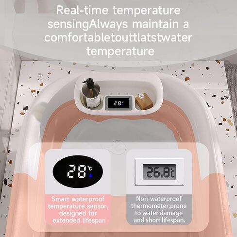 Dog Bath Tub with Water Drain Plug Portable Collapsible Bathtub for Dog Bathing and Washing Foldable Dog Bath Space Saving Design for Small Medium Pets and Cats Pink in Saudi Arabia