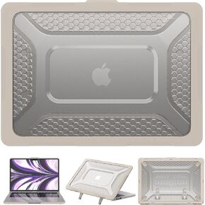 KEROM Stand Case for MacBook Air 13 inch 2025-2022 M4 M3 M2 A3240 A3113 A2681, MacBook Air M4 13 inch Case, PU Leather Hard Shell with Foldable Stand & Keyboard Cover for Mac Air 13.6 inch, Pink in Kuwait