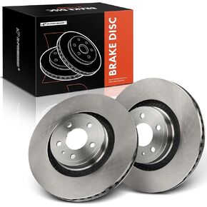 A-Premium 13.86 بوصة (352 مم) دوارات فرامل القرص الأمامية المتنفية متوافقة مع نماذج فورد المختارة-Mustang 2015-2020 ، 2-PC Set in Kuwait