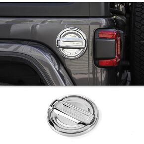 CHEROCAR ABS COPE COPE COPER TRIM TRIM FUEL TANK COVERT THE FOR 2018-2025 Jeep Wrangler Accessories JL 2/4 DOOR (Chrome) in Kuwait