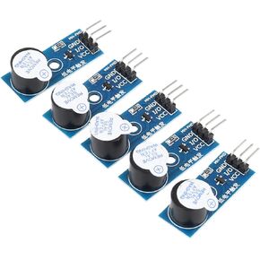 5PCS Active Buzzer Low Level Modules 3.3V-5V Buzzer Module Low Level Trigger 3 Pin Buzzer Alarm Module Electronic Component in Saudi Arabia