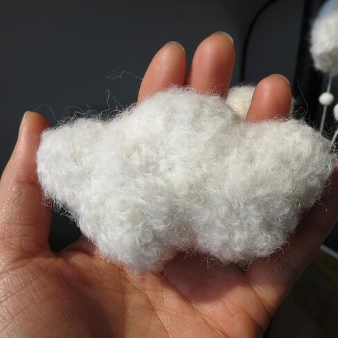 Cloud Moon Crib Mobile Cloud Baby Mobile for Crib Neutral Boho Clouds and Stars Moon Mobile Boucle Mobile in Kuwait