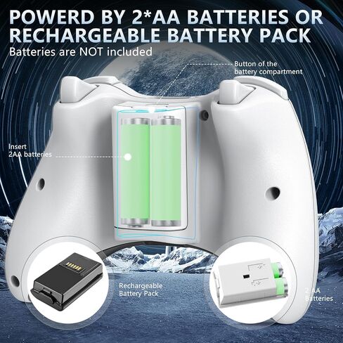 Nonbliep Compatible with Wired Controller for Xbox 360 and PC with TURBO/Dual Vibration/2.5mm Audio Jack Black in Saudi Arabia