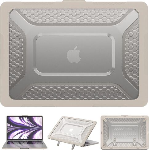 KEROM Stand Case for MacBook Air 13 inch 2025-2022 M4 M3 M2 A3240 A3113 A2681, MacBook Air M4 13 inch Case, PU Leather Hard Shell with Foldable Stand & Keyboard Cover for Mac Air 13.6 inch, Pink in Kuwait