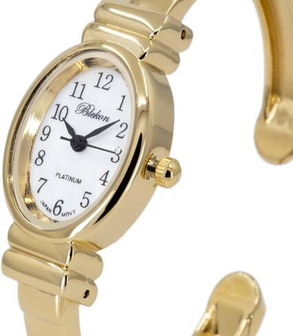 Blekon Elegant Bracelet Watch for Women – Mother-of-Pearl Dial, Polished Case Perfect for Petite Wrists – Sophisticated Cuff Bangle Watches for Women in Saudi Arabia