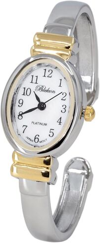 Blekon Elegant Bracelet Watch for Women – Mother-of-Pearl Dial, Polished Case Perfect for Petite Wrists – Sophisticated Cuff Bangle Watches for Women in Saudi Arabia