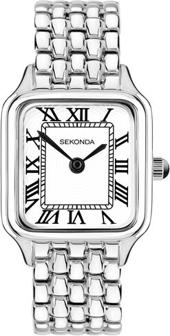 Sekonda Classic Monica Ladies 30mm Watch Quartz in White مع عرض تماثلي ، وحزام سبيكة in Kuwait