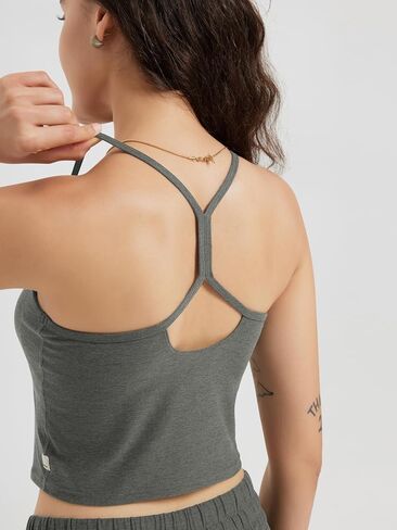 Ododos Women's Slim Racerback الخزان المقطوع-صدرية Stratum Tech Sports ، و Ultra Soft UPF 50+ Cami Top مع حمالة صدر مدمجة in Kuwait